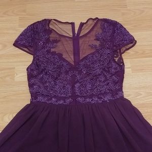 Franchesca Purple Beaded Dress